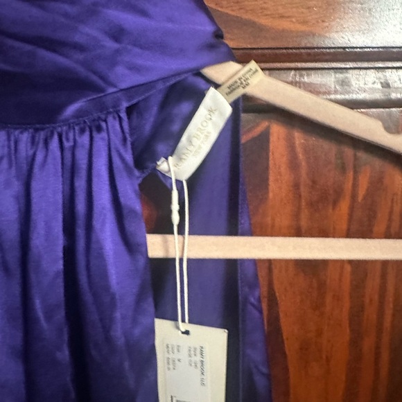 Ramy Brook Deep Purple Satin Dress - Picture 2 of 6